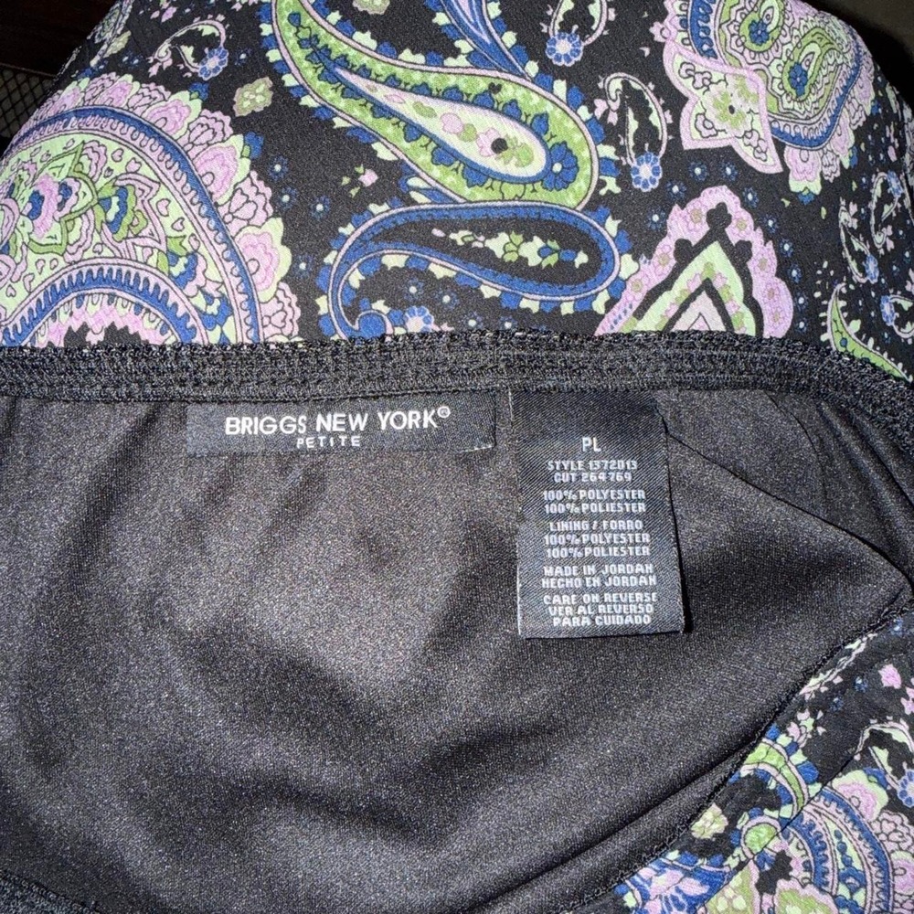 Y2K Paisley Ruffle Skirt Black Green Purple Boho Fairycore Midi Maxi - Picture 6 of 6